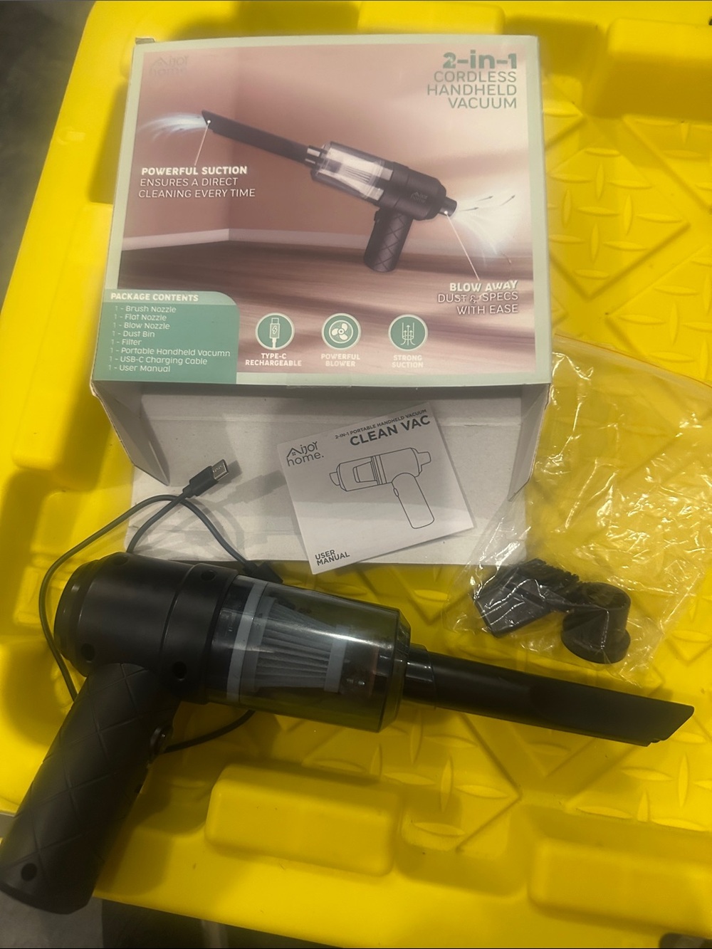 Cordless Handheld Vacuum Cleaner - Black -